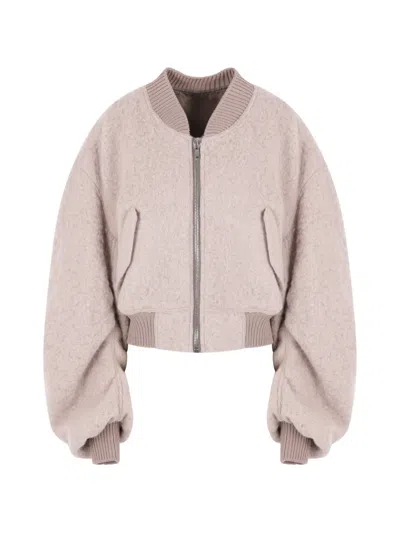 Rick Owens Secchia Cropped Jacket In Brown