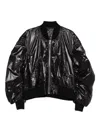 Rick Owens Secchia Flight Bomber Jacket In Black