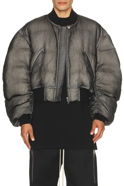 Rick Owens Secchia Flight Jacket In Black