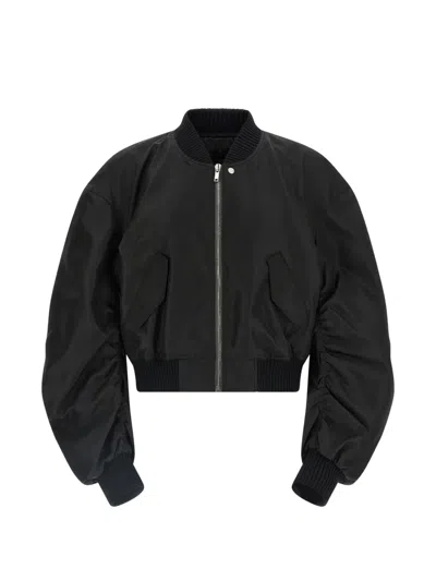 Rick Owens Secchia Flight Padded Bomber Jacket In Black