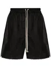 Rick Owens Boxers Organic Cotton Shorts In Black