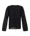 Rick Owens Semi-sheer Sweatshirt In Black