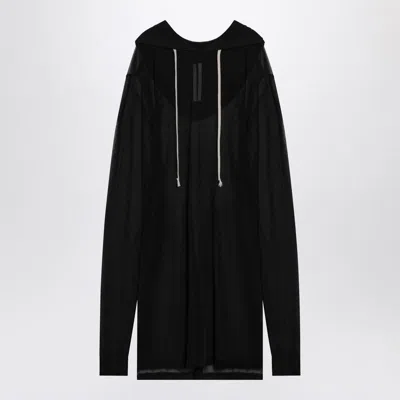 RICK OWENS RICK OWENS SEMI-TRANSPARENT HOODIE