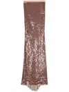 Rick Owens Sequin-design Mermaid Maxi Skirt In Pink