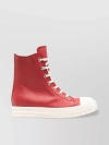 RICK OWENS SHARK-TOOTH SOLE HIGH-TOP SNEAKERS