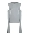 Rick Owens Woman Sweater Sky Blue Size S Virgin Wool In Gray