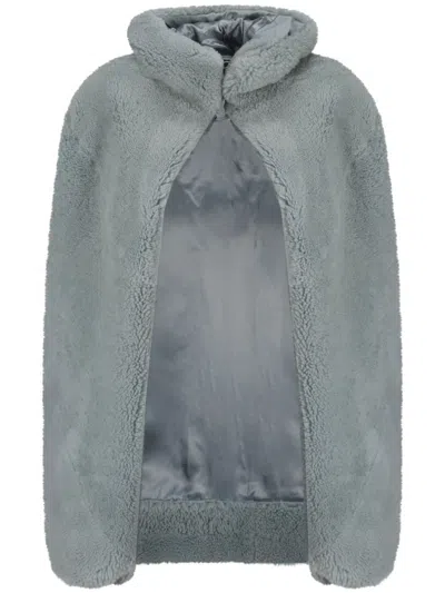 RICK OWENS SHEARLING CAPE