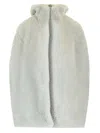 Rick Owens Shearling Vest Dresses Light Blue In White