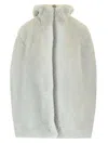 Rick Owens Shearling Vest Dresses Light Blue In White