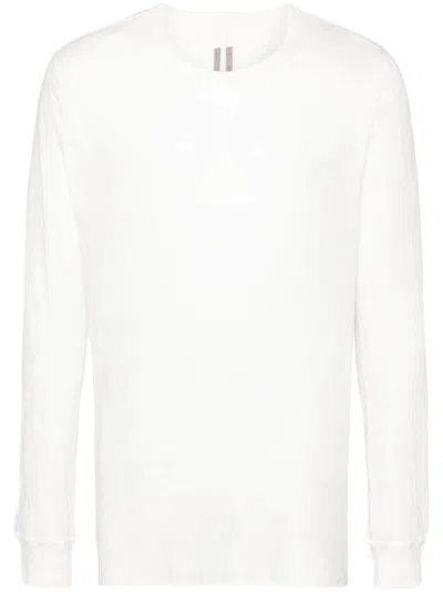RICK OWENS SHEER COTTON LONG-SLEEVED T-SHIRT