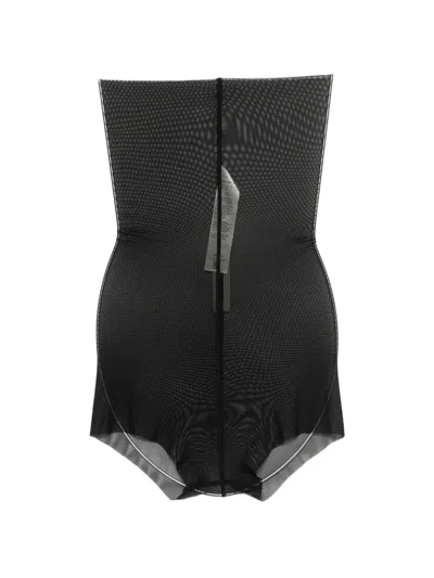 Rick Owens Sheer Shorts In Black