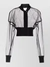 Rick Owens Womens Black Flight Cropped Woven Jacket
