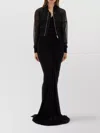 Rick Owens Flight Semi-sheer Bomber Jacket In Black