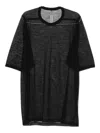 Rick Owens Sheer Wool T-shirt In Black