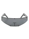 Rick Owens Cyclops Geometric Sunglasses Metal Frames In Black