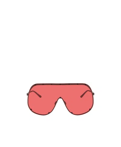 Rick Owens Shield-frame Tinted Sunglasses In Pink