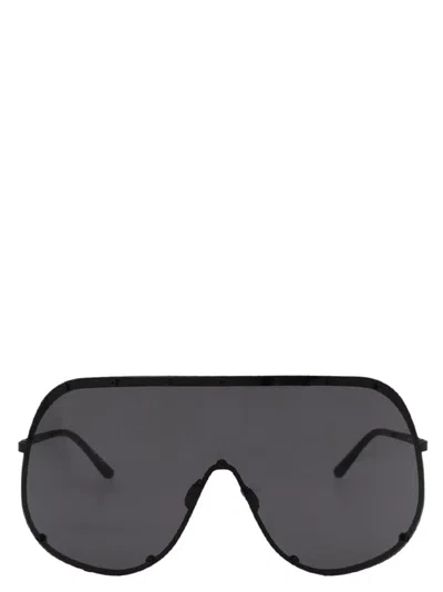 Rick Owens Shield Sunglasses In Black