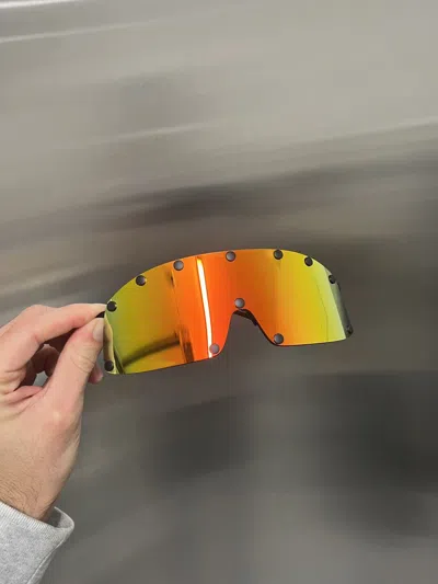 Pre-owned Rick Owens Shield Sunglasses In Black