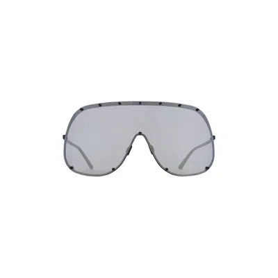 Pre-owned Rick Owens Shield Sunglasses 'black Temple' In Multi-color