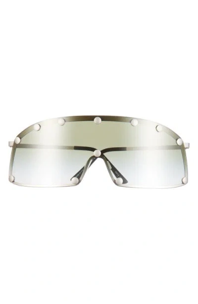 Rick Owens Shield Sunglasses In Green