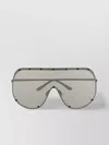 Rick Owens Shield Sunglasses With Stainless Steel Frame
