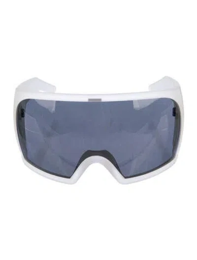 Pre-owned Rick Owens Shield Tinted Sunglasses In Transparent