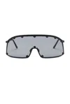 Rick Owens Shielding Sunglasses In Black