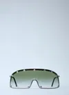 Rick Owens Full Frame Sunglasses In Green