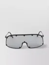Rick Owens Shielding Sunglasses Metal Arms In Grey