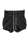 Rick Owens Shirred Drawstring-waist Boxing Trousers In Black