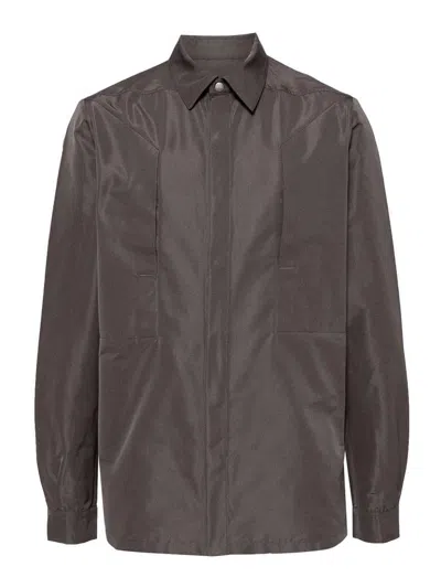 Rick Owens Shirt In Dark Grey
