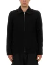 Rick Owens Collared Shirt Jacket Featuring Front Pockets In Black
