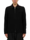 Rick Owens Collared Shirt Jacket Featuring Front Pockets In Black