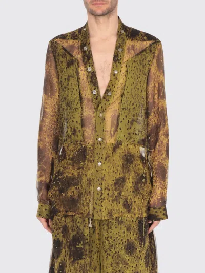 Rick Owens Shirt  Men Color Green