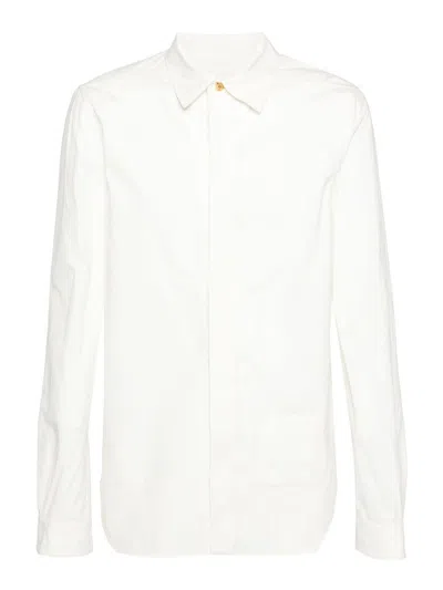 Rick Owens X Bonotto Office Cotton Shirt In White