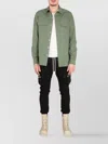 Rick Owens Shirt With Pockets And Epaulettes In Green