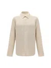 Rick Owens Corduroy Shirt In Neutral