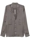 Rick Owens Shirts Brown In Dust