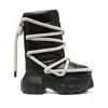 Rick Owens Lunar Mega Tractor Boots In Black