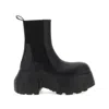 Rick Owens Black Hollywood Beatle Mega Tractor Chelsea Boots In Black