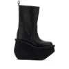 Rick Owens 14mm Factory Topstitching Platform Boots In Black