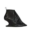 Rick Owens Ankle Taco Leather Boots In Black