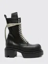 Rick Owens Black Concordians Lace-up Bogun Boots In Black
