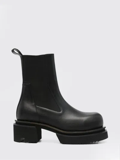 RICK OWENS RICK OWENS BOGUN BEATLE LEATHER ANKLE BOOT,H90868002