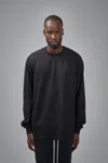 Rick Owens Short Crewneck Ls Tee