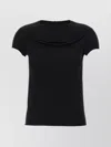 Rick Owens Round Neck Short Sleeve T-shirt In Black