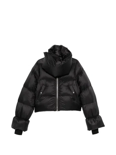 Rick Owens Short Down Jacket In Animal Print