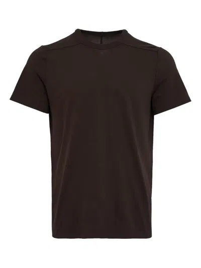 RICK OWENS SHORT LEVEL COTTON JERSEY T-SHIRT