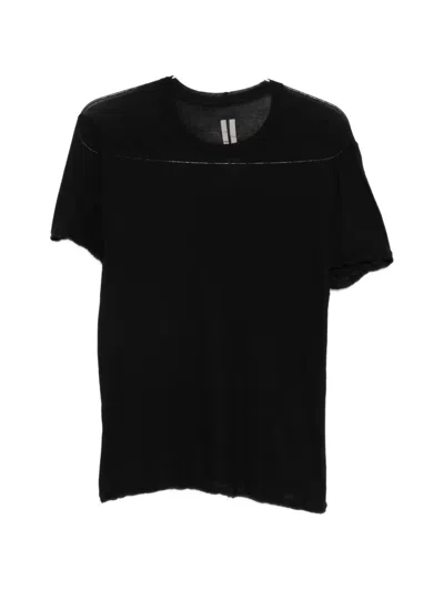 Rick Owens Short Level T-shirt In Black