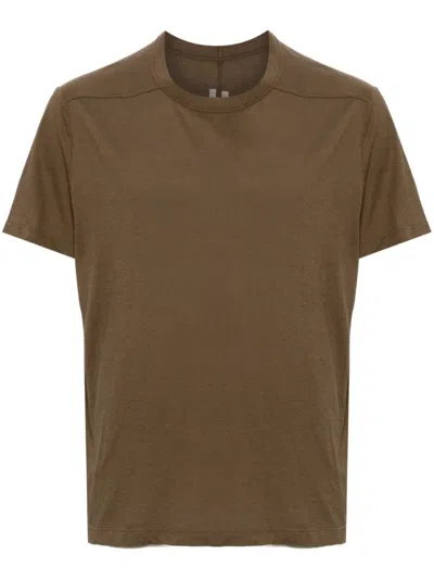 Rick Owens Short Level T-shirt In Brown
